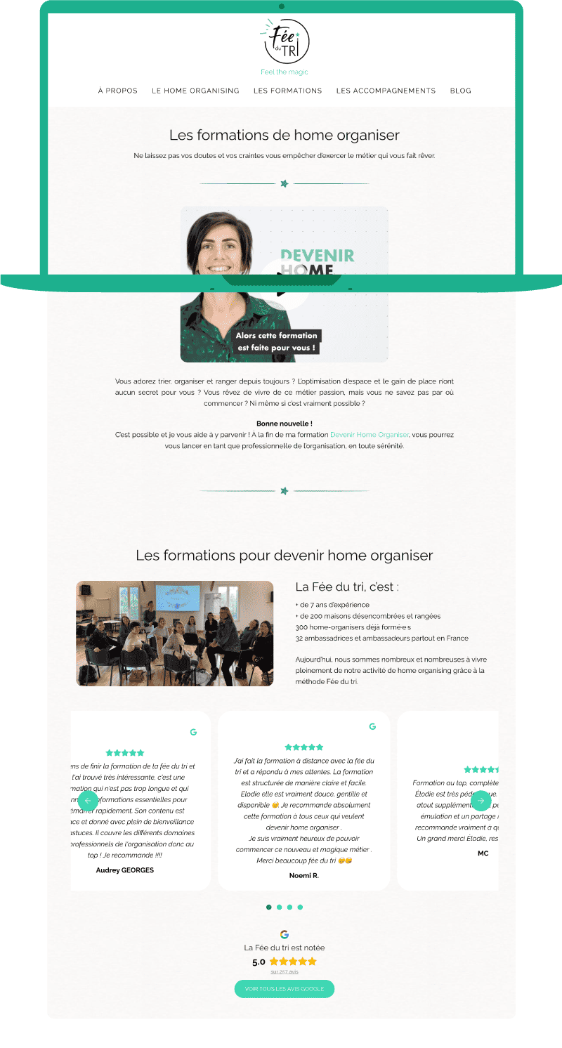 Formation de home organiser par Fée du tri, avec avis et notes clients.